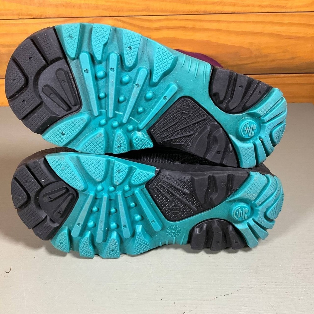 Kamik Youth Snowcoast 3 Snow Boots Purple & Teal Winter Easy‎ On/Off Size 13 - Picture 13 of 16